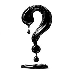 Heavy oil drop in motion isolated on white, representing pollution, industry, or environmental impact