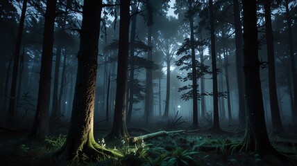 morning in the woods