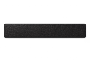 Black textured rectangle banner with rounded corners