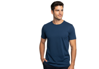 Hispanic model casual pose, young guy isolated