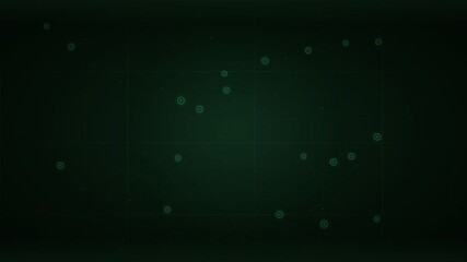 Clean minimal technology grid background in green. Modern abstract geometric lines loop in 4K for healthcare, medical, biology, and science projects - Powered by Adobe