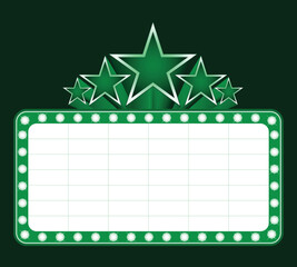 Big stars over place vector Design for your text