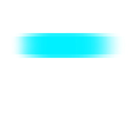 Obraz premium Cyan gradient bar with soft edges on transparent background