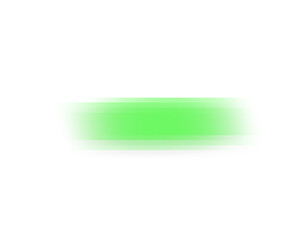 Green gradient rectangle shape on transparent background