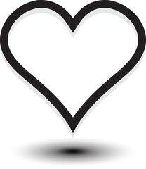 Heart shape design for love symbols, Set simple drawings heart symbols, valentines day related designs and frames, Red heart formed by Available in vector EPS format. editable vector file format.