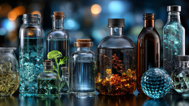 Bisphenol A (BPA) molecule, 3D illustration. Organic compound used in production of polycarbonate polymers and epoxy resins - Powered by Adobe