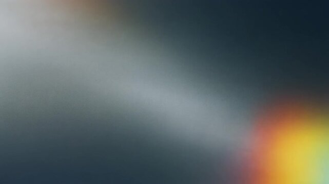 Rainbow light spectrum from glass prism