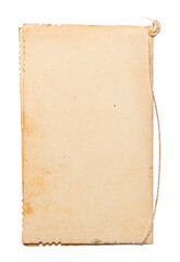 Old paper, grunge vintage design, torn and wrinkled for graphic design, png isolated on transparent background