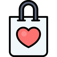 Shopping Bag With Heart