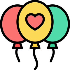 Love Balloons Icon