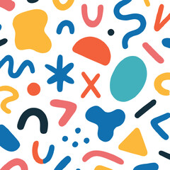 Vector Set of Colorful Illustrations &ndash; Bright Creative Graphic Elements Collection