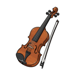Fototapeta premium violin and bow