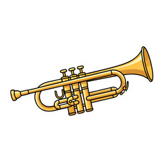 Fototapeta premium Trumpet vector illustration