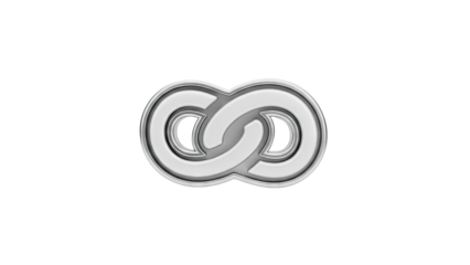 Silver Infinity Symbol Logo