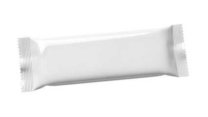 Blank White Snack Bar Packaging Wrapper Mockup