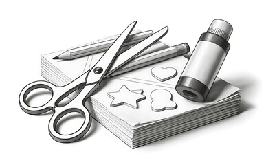 Creative stationery essentials for crafting and learning