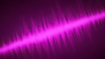 Abstract Pink and Purple Halftone Sound Wave Pattern with Glowing Light Effects for Music and Audio Design