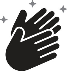 Obraz premium Hand washing icon, hygiene care, cleanliness protection, health prevention symbol, vector illustration