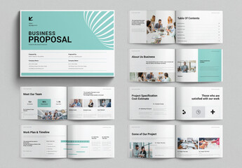 Business Proposal Template Design Layout Landscape