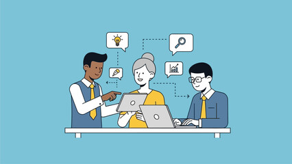 business man and technology