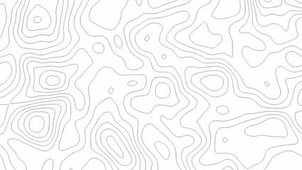 Minimal Topographic Contour Line Pattern on White Background &ndash; Abstract Terrain Map Texture for Modern Design, Cartography, Geography Themes, Packaging, Branding, and Creative Visual Projects