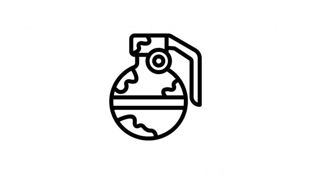 Animated Grenade Military Explosive Device