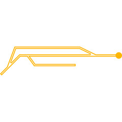 Futuristic Frame Neon Element 