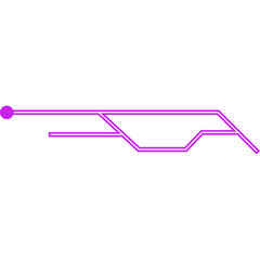 Futuristic Frame Neon Element 