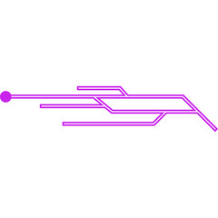 Futuristic Frame Neon Element 