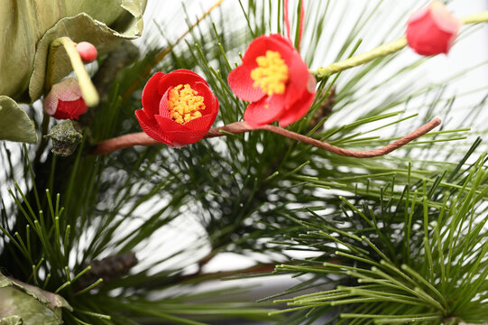 華やかなお正月飾り部分04