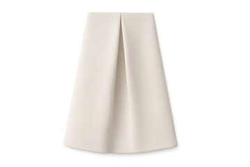 White pleated midi skirt for professional and elegant fashion look
