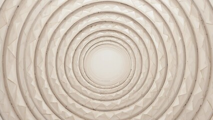 A concentric rounded triangle outline illustration background expanding outward on a clean white field