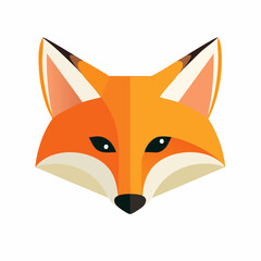 Obraz premium red fox vector illustration