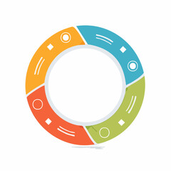 Naklejka premium abstract circle design template