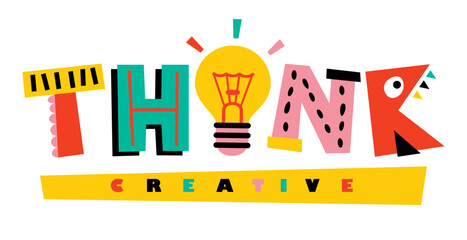 Creative And Positive Thinking Illustration