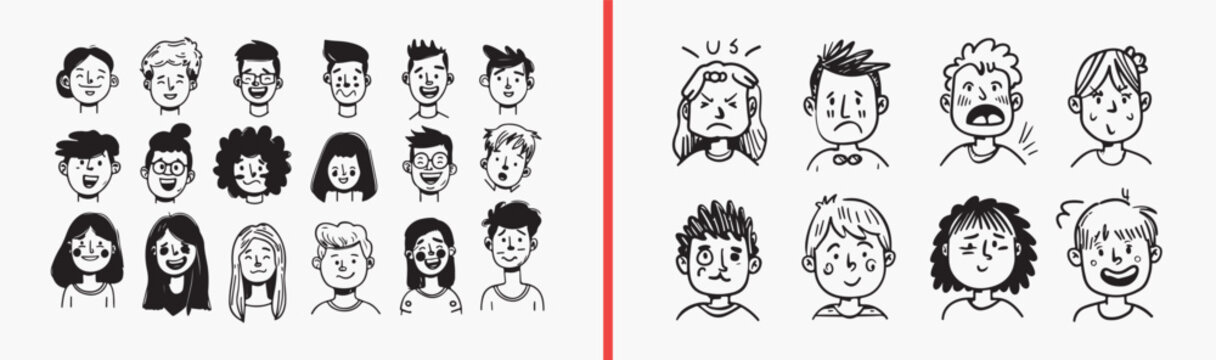 cute face expressions, cartoon kids faces, facial expression illustration, cute emoji style faces, children face clipart, cartoon emotion set, cute face doodles, kids emotion icons, facial expression 