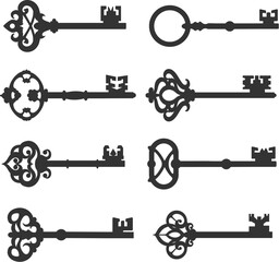 Vintage key collection