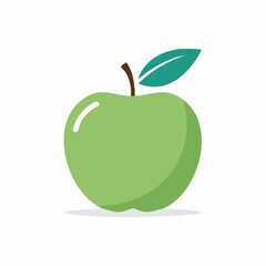 green apple vector illustration