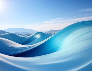 Naklejka premium Abstract flowing wave background for technology and digital design