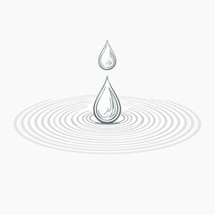 vector water drop