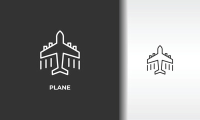 Plane Vector, Icon Or Logo Sign Isolated Symbol Illustration
