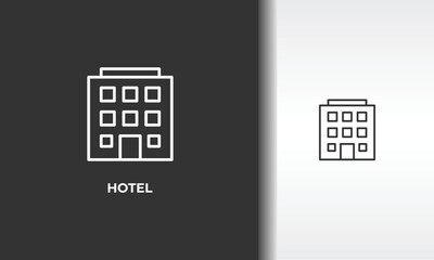 Hotel Vector, Icon Or Logo Sign Isolated Symbol Illustration