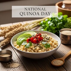 Celebrate national quinoa day with a delicious bowl