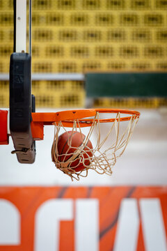 the basketball flew into the basket