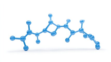 High definition image of blue molecular material structure