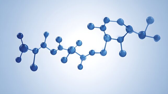 High definition image of blue molecular material structure - Powered by Adobe