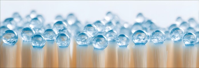 High definition image of blue molecular material structure