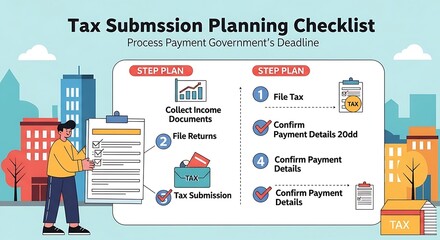 Tax Submission Planning Checklist - Process, Payment, and Government Deadlines.