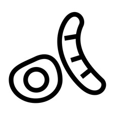 Breakfast icon set in the morning