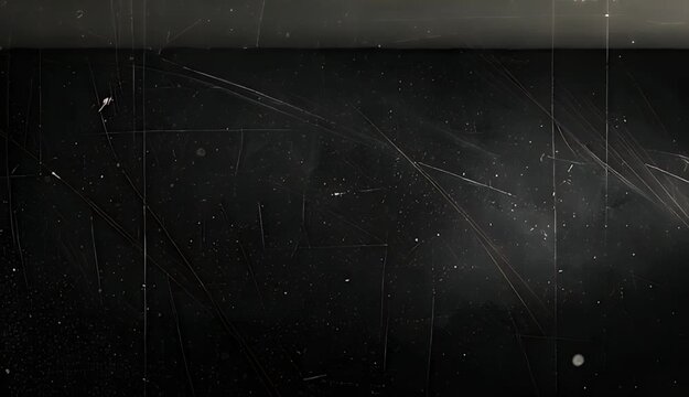 Abstract Dark Background With Scattered Light Streaks And Particles Overlay Vintage Texture Effect